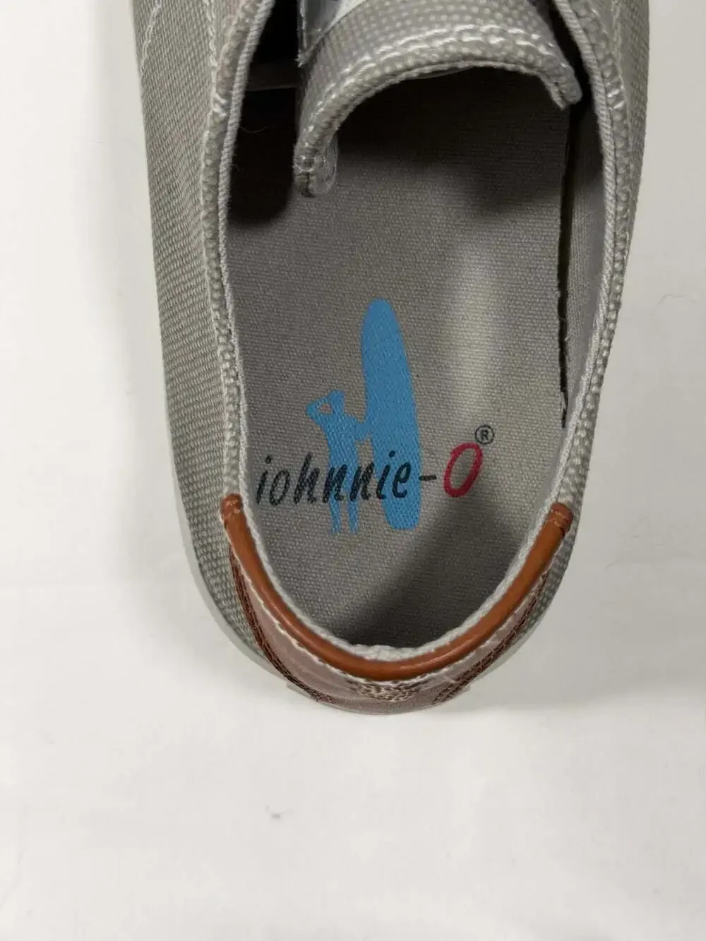 johnnie-O Mens Sail Away Canvas Sneakers Grey